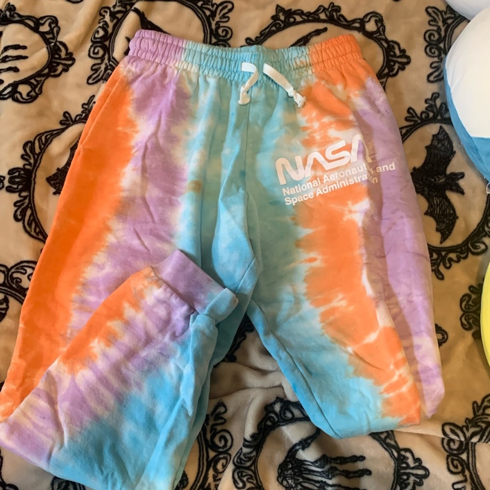 NASA tie dye sweatpant joggers